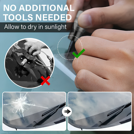 No additional tools needed - the resin cures in sunlight