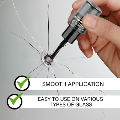 Smooth application on various types of glass